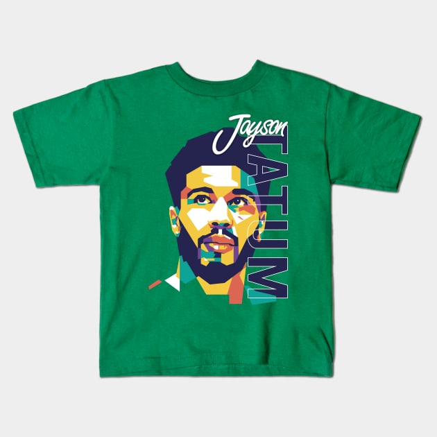 Jayson Tatum The Taco Jay Kids T-Shirt by pentaShop